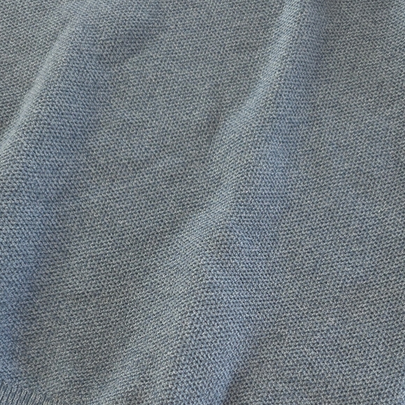 COS Heavy Blue White Linen Cotton Basic Pullover Sweater Medium - Picture 10 of 10